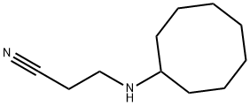 3-(シクロオクチルアミノ)プロピオニトリル 化学構造式