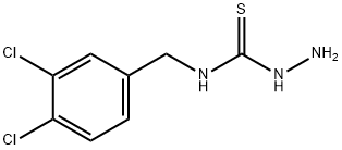 N-(3,4-二氯苄基)肼硫代碳酰胺, 206559-55-9, 结构式