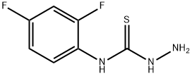 4-(2,4-ジフルオロフェニル)-3-チオセミカルバジド 化学構造式