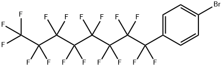 1-ブロモ-4-(ヘプタデカフルオロオクチル)ベンゼン 化学構造式