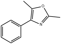 2-Methyl-4-phenyl-5-methyloxazole 结构式