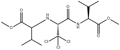 Valine, 3,3,3-trichloro-N-[1-(methoxycarbonyl)-2-methylpropyl]alanyl-, methyl ester (9CI) Struktur