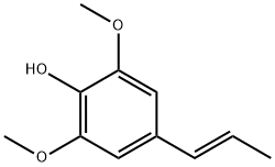 (E)-2,6-二甲氧基-4-(丙-1-烯-1-基)苯酚,20675-95-0,结构式