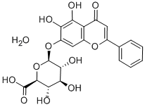 黄芩苷水合物, 206752-33-2, 结构式