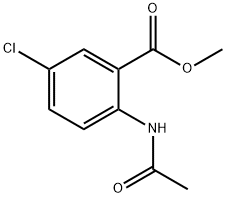 2-乙酰氨基-5-氯苯甲酸甲酯, 20676-54-4, 结构式