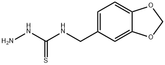4-(3,4-METHYLENEDIOXYBENZYL)-3-THIOSEMICARBAZIDE Struktur