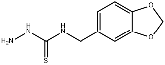 N-(1,3-苯并二氧戊环-5-基甲基)肼硫代酰胺,206761-70-8,结构式