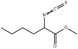 DL-2-イソチオシアナトカプロン酸メチル 化学構造式