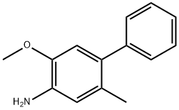 5-甲基-4-苯基邻茴香胺, 206761-76-4, 结构式