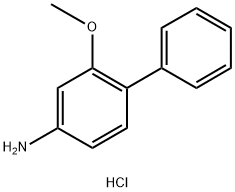 2-甲氧基-[1,1'-联苯]-4-胺盐酸盐 结构式