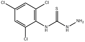 4-(2,4,6-トリクロロフェニル)-3-チオセミカルバジド 化学構造式