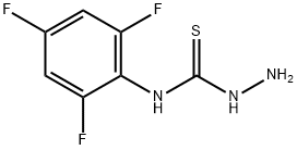 4-(2,4,6-三氟苯基)-3-氨基硫脲, 206761-92-4, 结构式