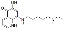 6-hydroxy-8-[5-(propan-2-ylamino)pentylamino]-1H-quinolin-5-one Structure