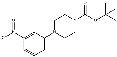 TERT-BUTYL 4-(3-NITROPHENYL)PIPERAZINE-1-CARBOXYLATE Structure