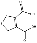 3,4-Thiophenedicarboxylic acid, 2,5-dihydro-,20688-07-7,结构式