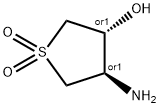 (3S,4S)-4-AMINO-1,1-DIOXO-TETRAHYDRO-1LAMBDA6-THIOPHEN-3-OL Struktur
