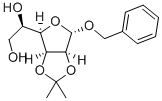 ベンジル2-O,3-O-イソプロピリデン-α-D-マンノフラノシド 化学構造式