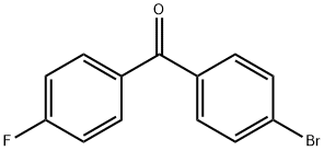 4-ブロモ-4'-フルオロベンゾフェノン 化学構造式