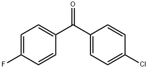 4-chloro-4'-fluorobenzophenone Struktur