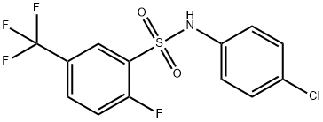 m-Toluenesulfonanilide, 4-chloro-.alpha.,.alpha.,.alpha.,6-tetrafluoro- Structure