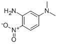 3-氨基-N,N-二甲基-4-硝基苯胺 结构式
