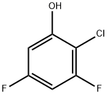 2-クロロ-3,5-ジフルオロフェノール 塩化物 化学構造式