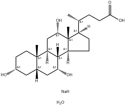 コール酸ナトリウム水和物 化学構造式