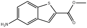 METHYL 5-AMINO-1-BENZOTHIOPHENE-2-CARBOXYLATE Struktur