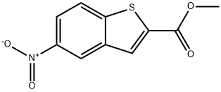 5-硝基苯并[B]噻吩-2-羧酸甲酯 结构式