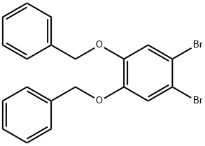 BENZENE, 1,2-DIBROMO-4,5-BIS(PHENYLMETHOXY)- Structure