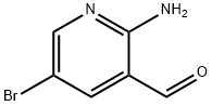 2-アミノ-5-ブロモニコチンアルデヒド 化学構造式