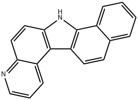 7H-ベンゾ[a]ピリド[3,2-g]カルバゾール 化学構造式