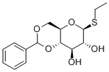 乙基 4,6-O-亚苄基-BETA-D-硫代吡喃葡萄糖苷, 20701-61-5, 结构式