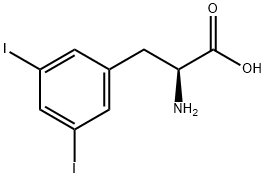 (S)-2-氨基-3-(3,5-二碘苯基)丙酸 结构式