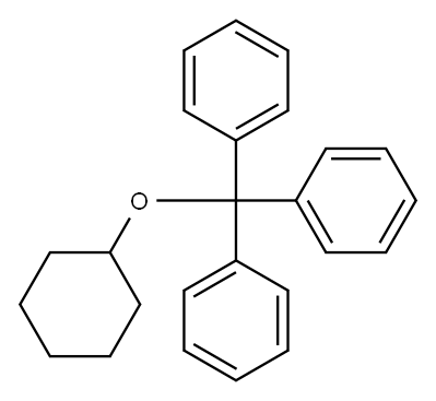 Cyclohexyl(triphenylmethyl) ether Struktur