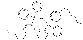 Hexyltrityl sulfide 结构式