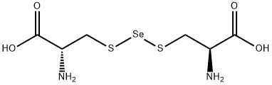 (2R)-2-[[[(1R)-1-carboxy-2-sulfanyl-ethyl]amino]selanylamino]-3-sulfan yl-propanoic acid 结构式