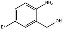 (2-アミノ-5-ブロモフェニル)メタノール 化学構造式