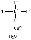テトラフルオロホウ酸銅(II) 水和物 化学構造式