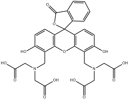 4`,5`-双[N,N-二(羧甲基)氨甲基]荧光素, 207124-64-9, 结构式