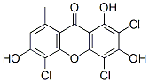 2,4,5-Trichloro-1,3,6-trihydroxy-8-methyl-9H-xanthen-9-one 结构式
