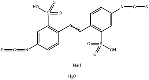 4,4`-二异硫氰基-2,2`-芪二磺酸二钠水合物 结构式