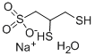 DL-2,3-ジメルカプト-1-プロパンスルホン酸ナトリウム一水和物 化学構造式