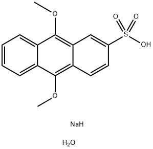 9,10-二甲氧基-2-蒽磺酸钠一水 结构式