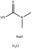 SODIUM DIMETHYLDITHIOCARBAMATE HYDRATE Structure