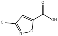 3-クロロイソオキサゾール-5-カルボン酸 化学構造式