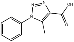 5-Methyl-1-phenyl-1H-[1,	2,	3]triazole-4-carboxylic	acid Structure
