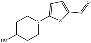 5-(4-Hydroxypiperidino)-2-thiophenecarbaldehyde Structure