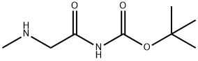 Carbamic acid, [(methylamino)acetyl]-, 1,1-dimethylethyl ester (9CI) Struktur