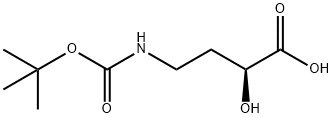 (2S)-4-叔丁氧羰基氨基-2-羟基丁酸, 207305-60-0, 结构式